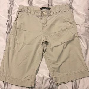 Off white Calvin Klein cargo shorts. Longer in length.